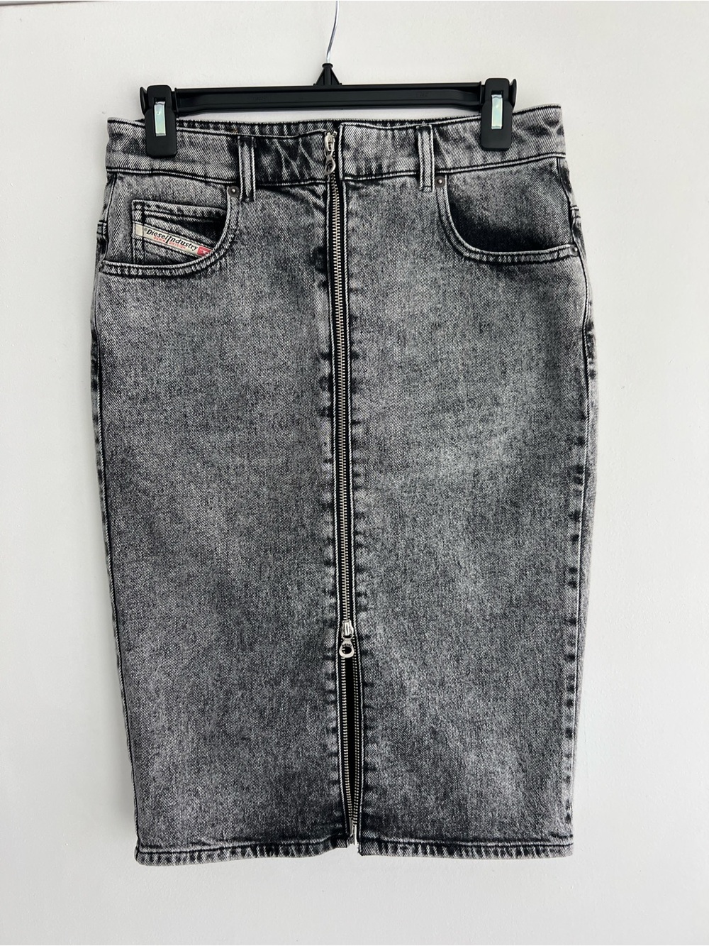 Vintage Y2K Diesel Gray Denim Skirt